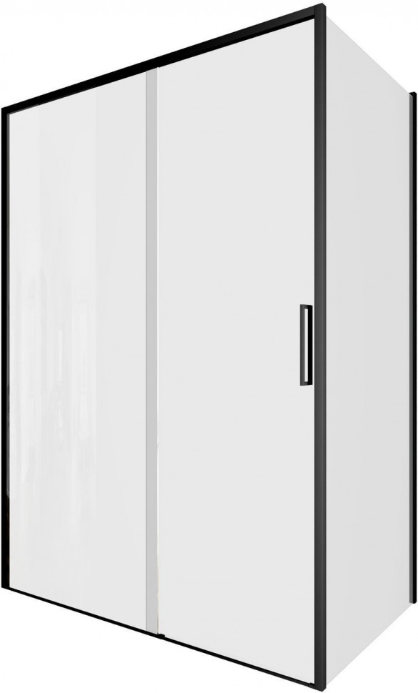 Душевой уголок Aquanet Pleasure Evo 140x80 AE65-140x80-BT профиль черный, прозрачное стекло