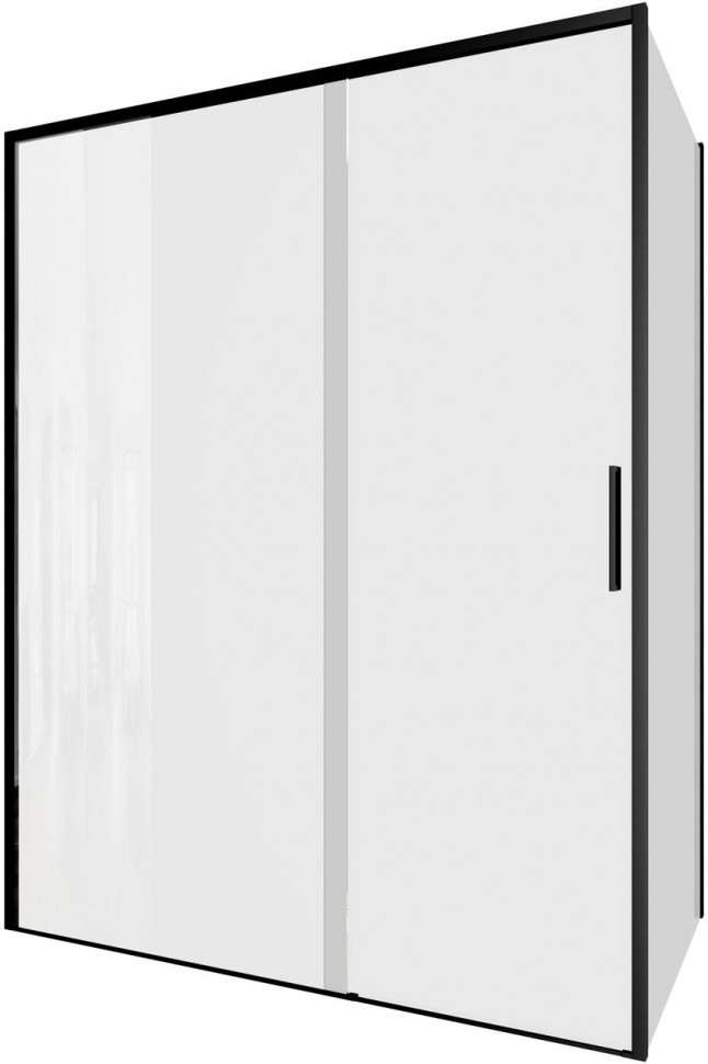Душевой уголок Aquanet Pleasure Evo 150x90 AE65-150x90-BT профиль черный, прозрачное стекло
