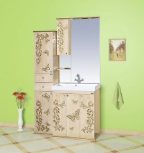 Комплект мебели для ванной MISTY Бабочка