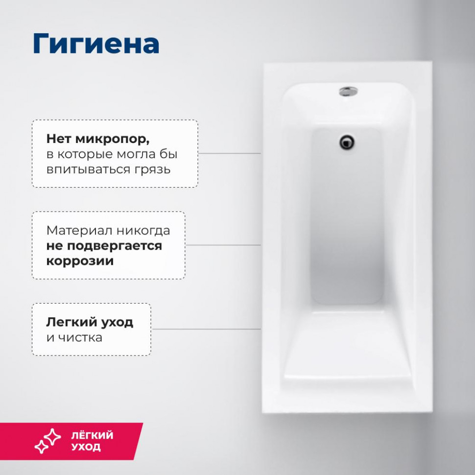 Акриловая ванна Aquanet Bright 145x70 (с каркасом)