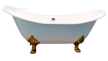 Чугунная ванна Elegansa Taiss gold 180x80