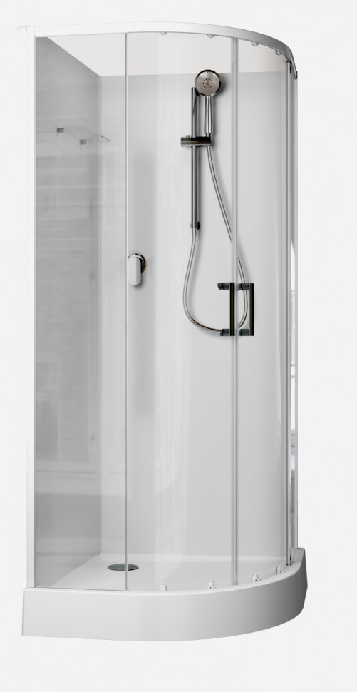 Душевая кабина Aquanet Passion EVO R white 90x90 набор 1