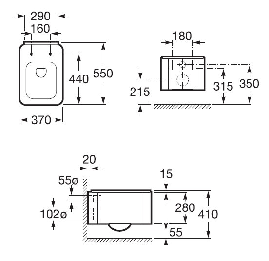 Унитаз подвесной Roca Element 346577000