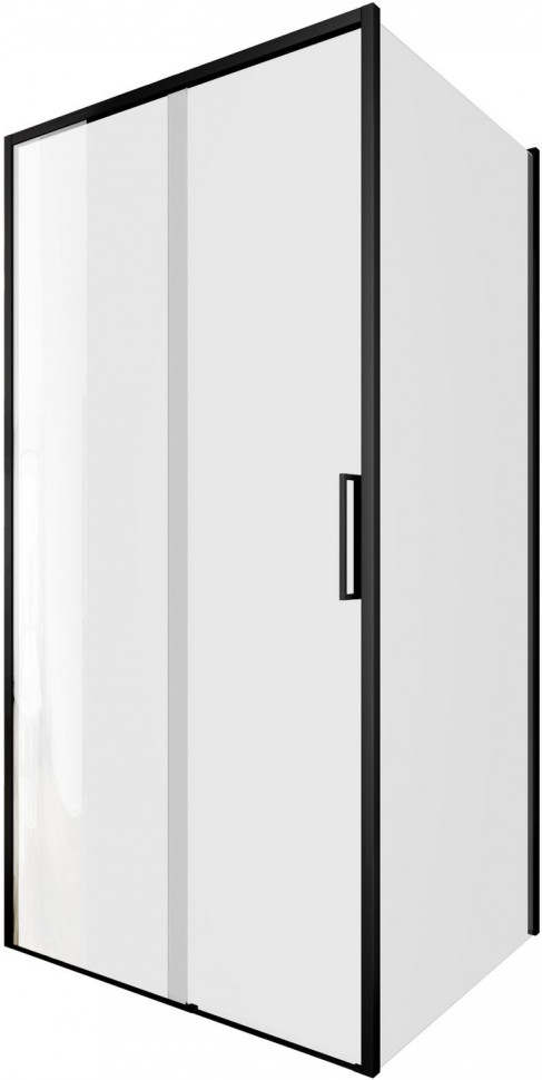 Душевой уголок Aquanet Pleasure Evo 100x80 AE65-100x80-BT профиль черный, прозрачное стекло