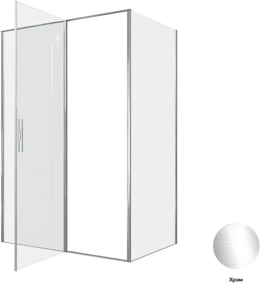 Душевой уголок Aquanet Pleasure Evo 100x80 AE65-100x80-CT профиль хром, прозрачное стекло