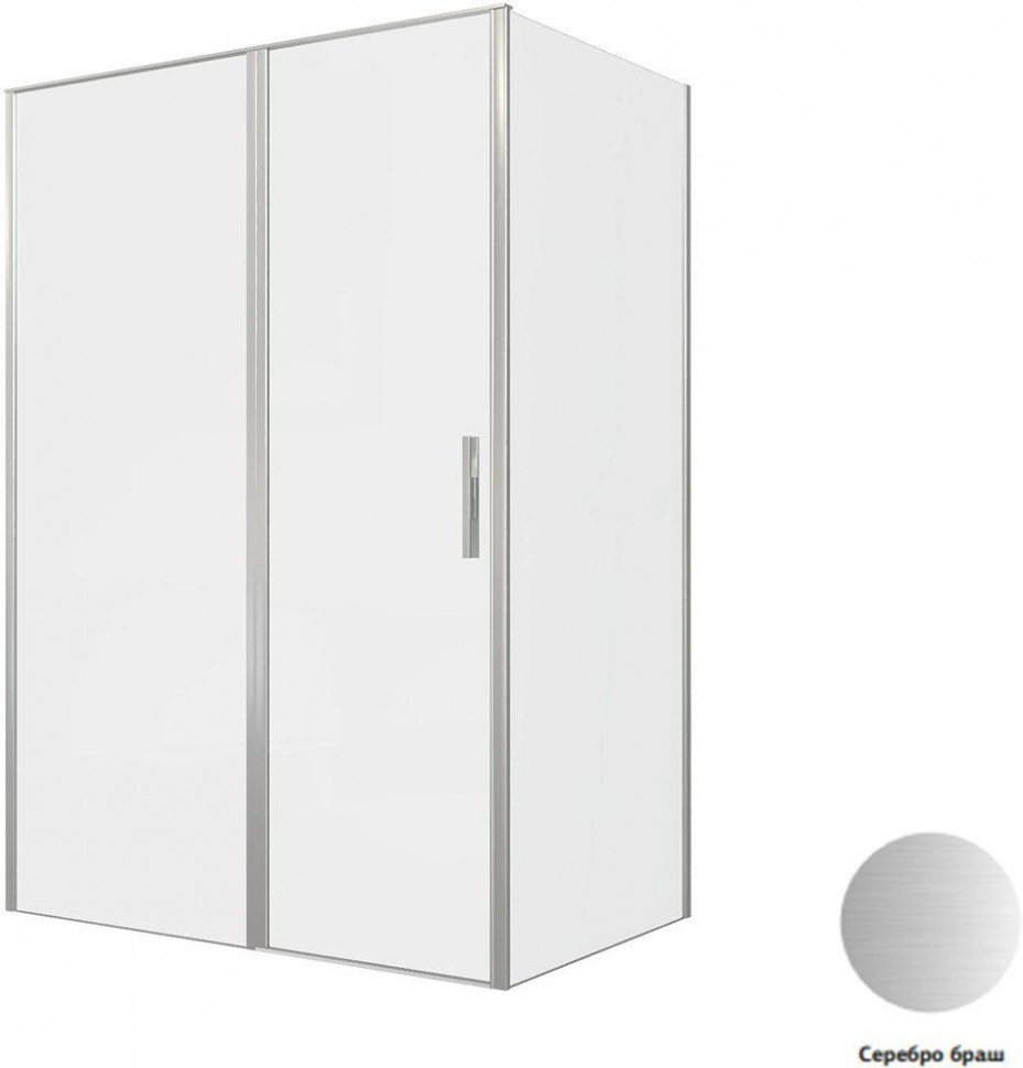 Душевой уголок Aquanet Pleasure Evo 100x90 AE65-100x90-BT профиль черный, прозрачное стекло