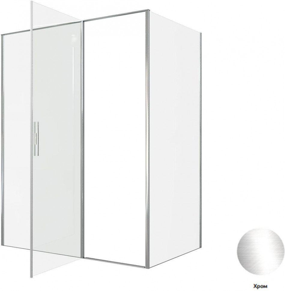 Душевой уголок Aquanet Pleasure Evo 110x80 AE65-110x80-BT профиль черный, прозрачное стекло