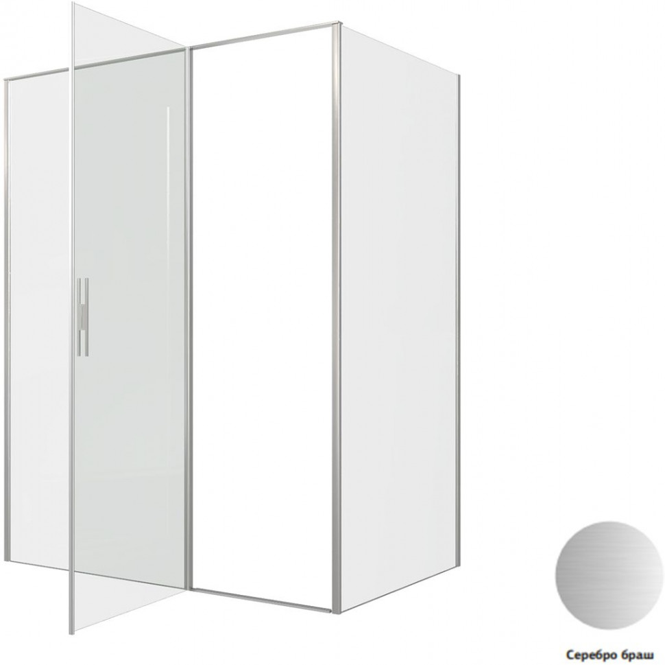 Душевой уголок Aquanet Pleasure Evo 110x80 AE65-110x80-CT профиль хром, прозрачное стекло