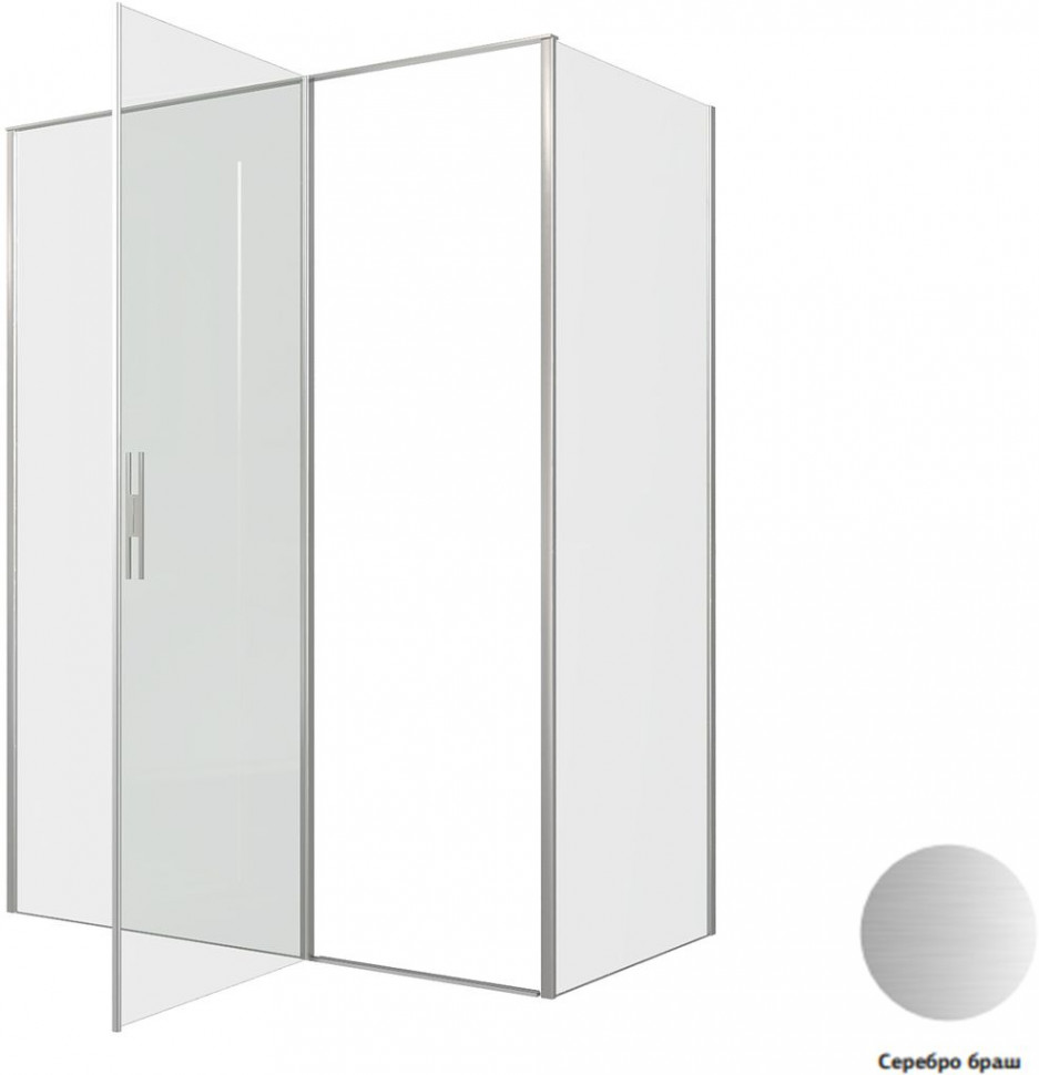 Душевой уголок Aquanet Pleasure Evo 120x80 AE65-120x80-BT профиль черный, прозрачное стекло