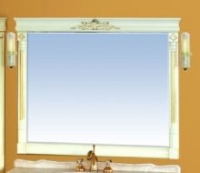 Зеркало в ванную Misty Астория Gold 120 матовое с подсветкой