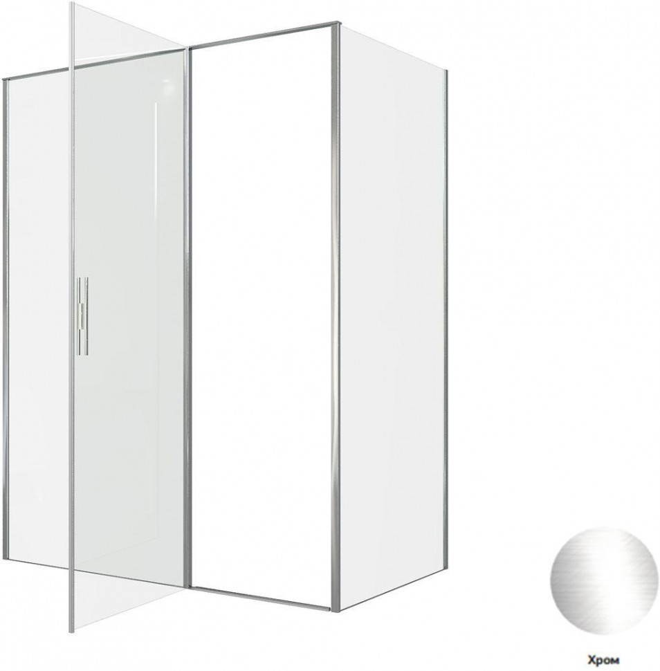 Душевой уголок Aquanet Pleasure Evo 120x90 AE65-120x90-BT профиль черный, прозрачное стекло